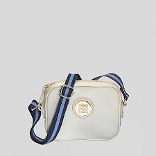 PEBBLE LEATHER CROSSBODY Branca